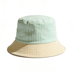 Two-Tone Stripe Bucket Hat