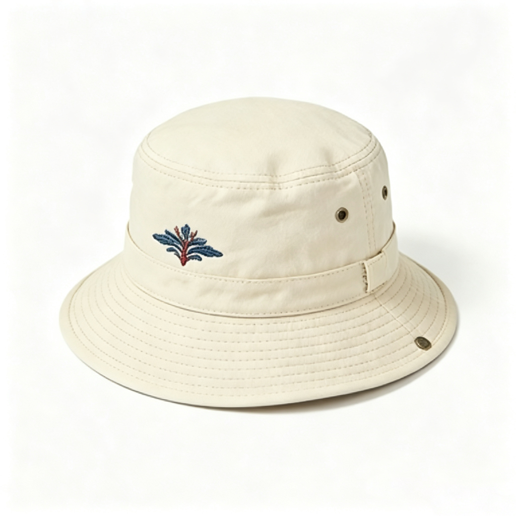 Embroidered Floral Bucket Hat