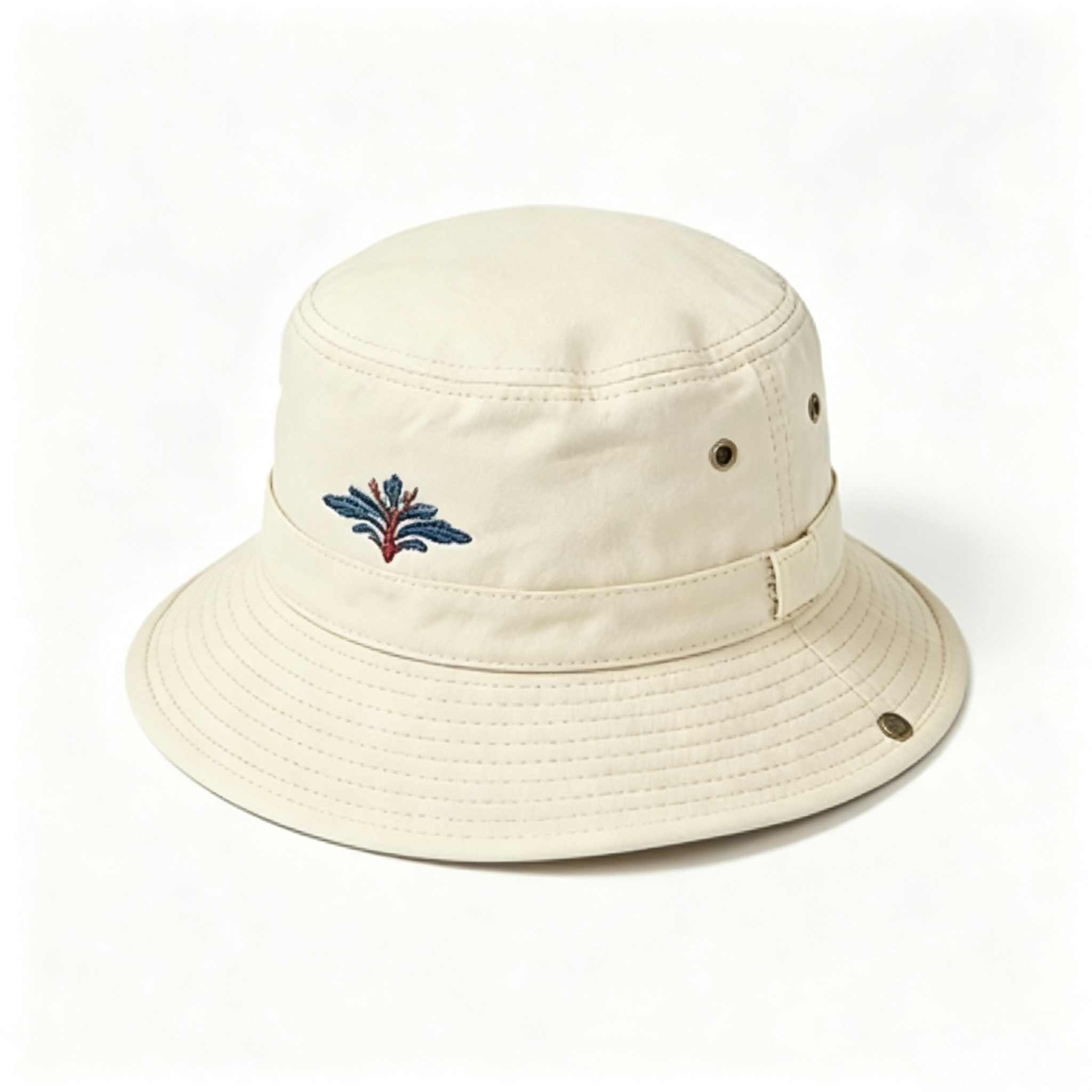 Embroidered Floral Bucket Hat