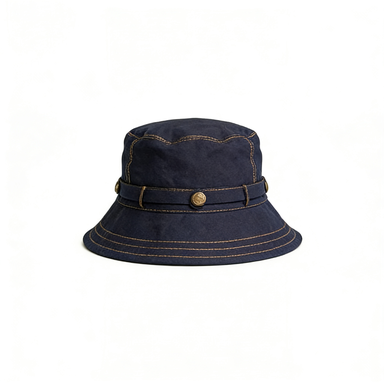Navy Denim Bucket Hat