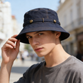 Navy Denim Bucket Hat