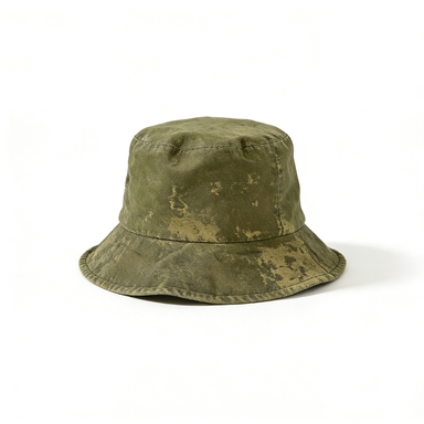 Distressed Olive Bucket Hat