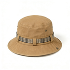 Khaki Webbing Band Bucket Hat