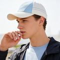 Light Blue Cream Two Tone Contrast Stitch Baseball Cap