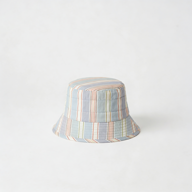 Cool Tone Stripe Bucket Hat